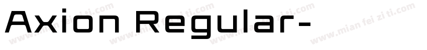 Axion Regular字体转换